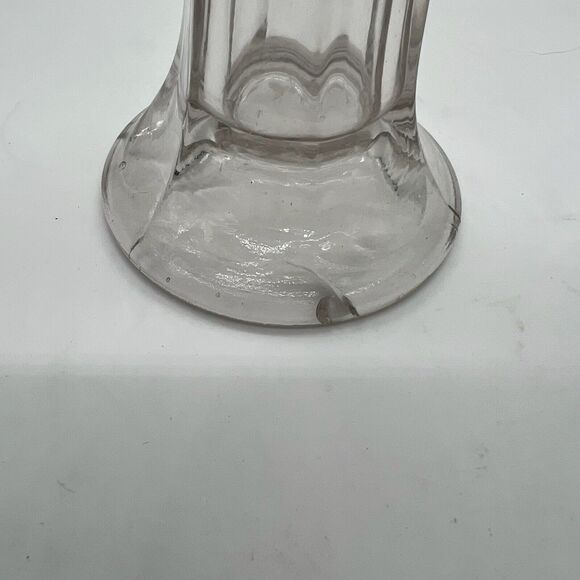 Vintage Clear Glass Swung Vase 11.75” AS IS - Picture 11 of 15